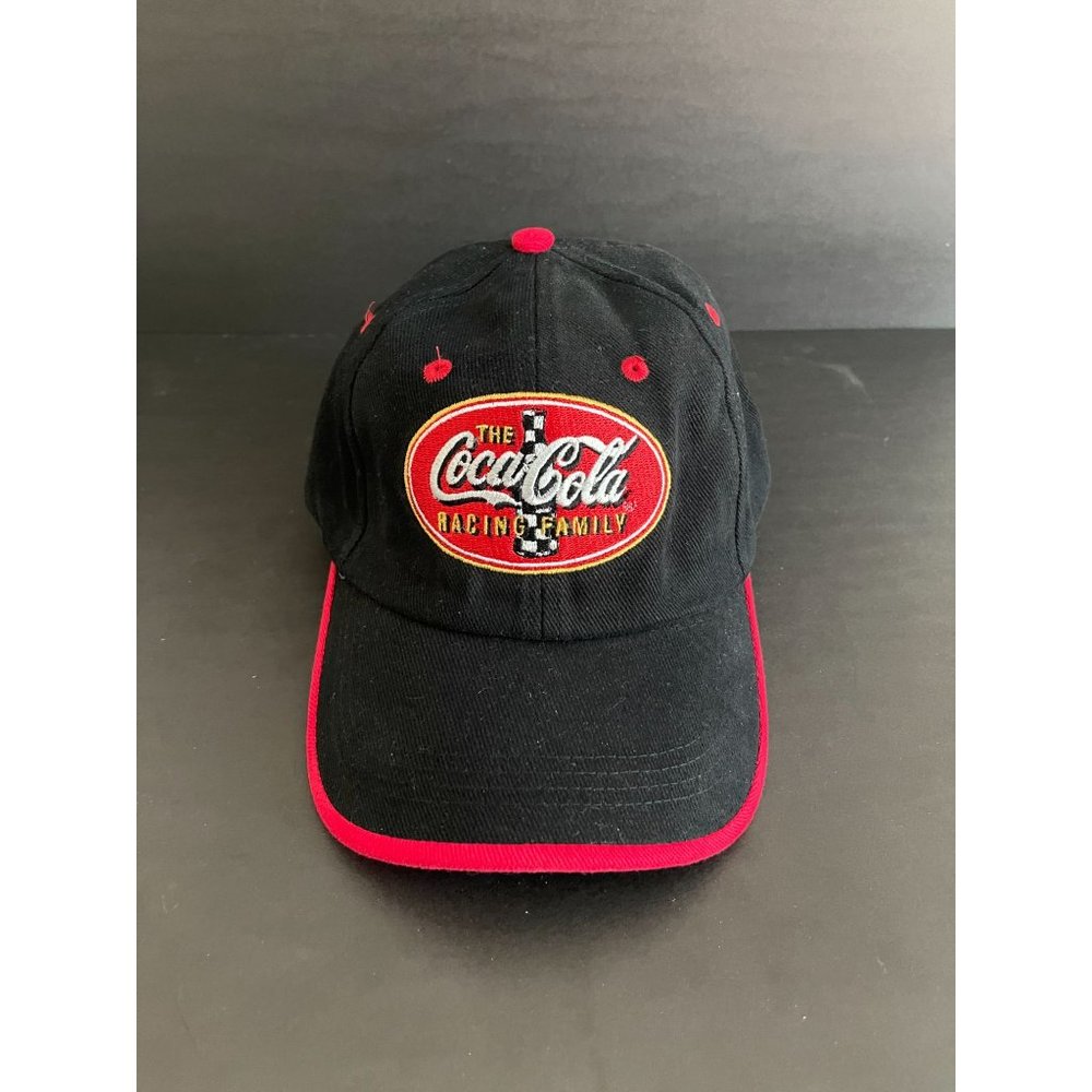 The Coca Cola Racing Family Black Hat by Falcon Cap